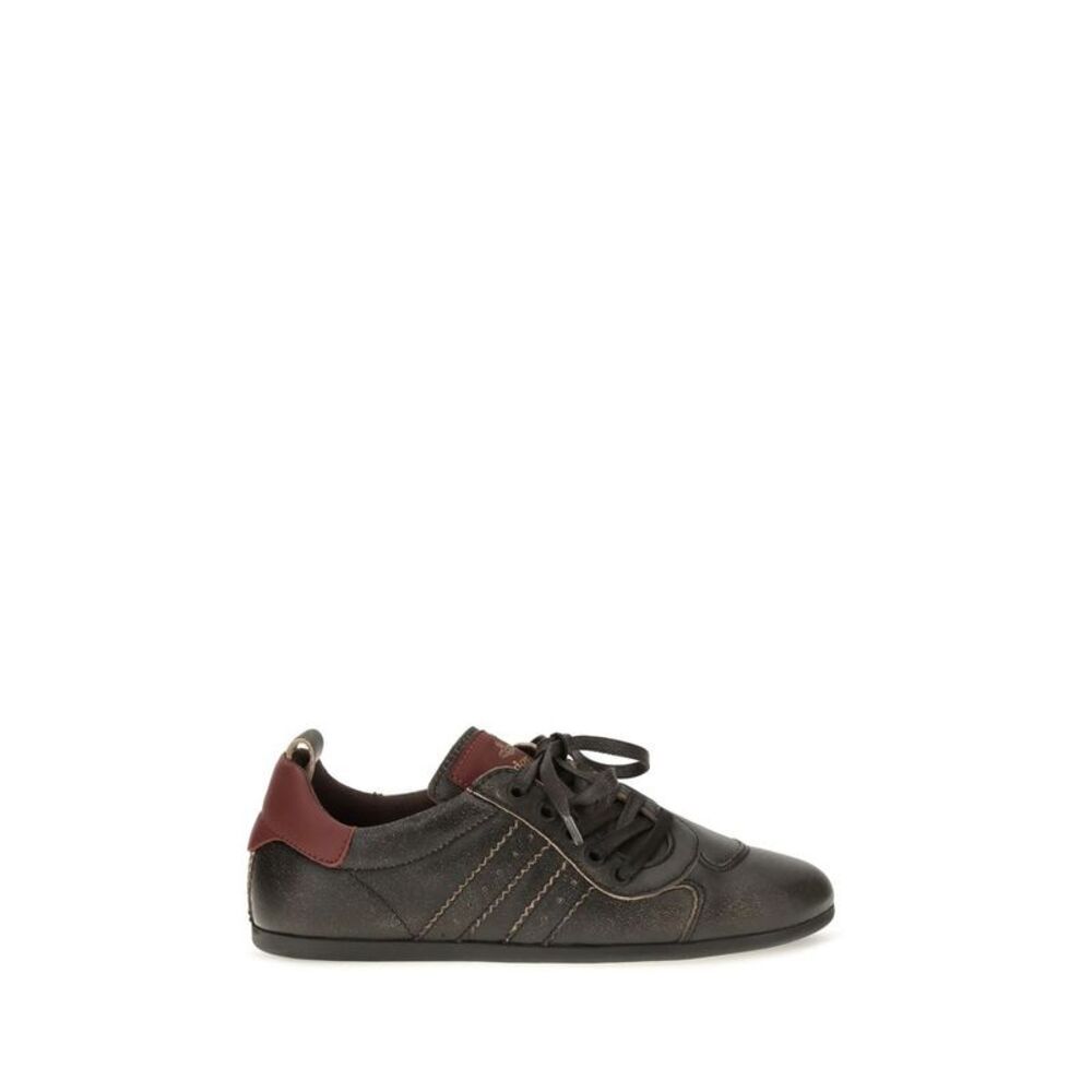 Vivienne Westwood Black Calf Leather Bos Taurus Women's Sneakers